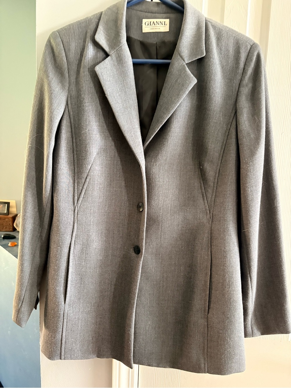 Ganni Gray Tailored Women's Blazer